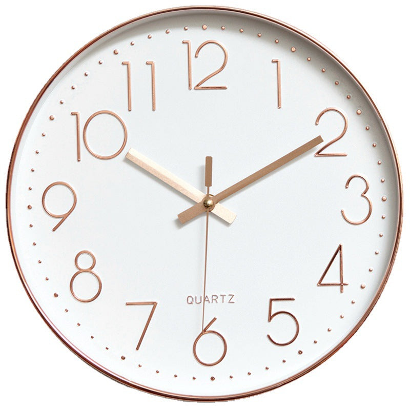 8-inch 20cm Wall Clock, 3D Quartz Wall Clock for Living Room, Hanging Wall Clock, Wall Mounted Clock - Vetonek