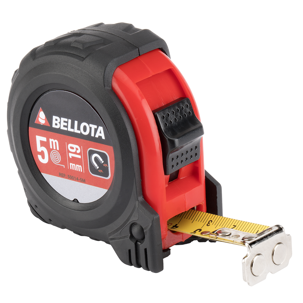 Flexómetro bimaterial con imán Bellota 500145M, vista principal