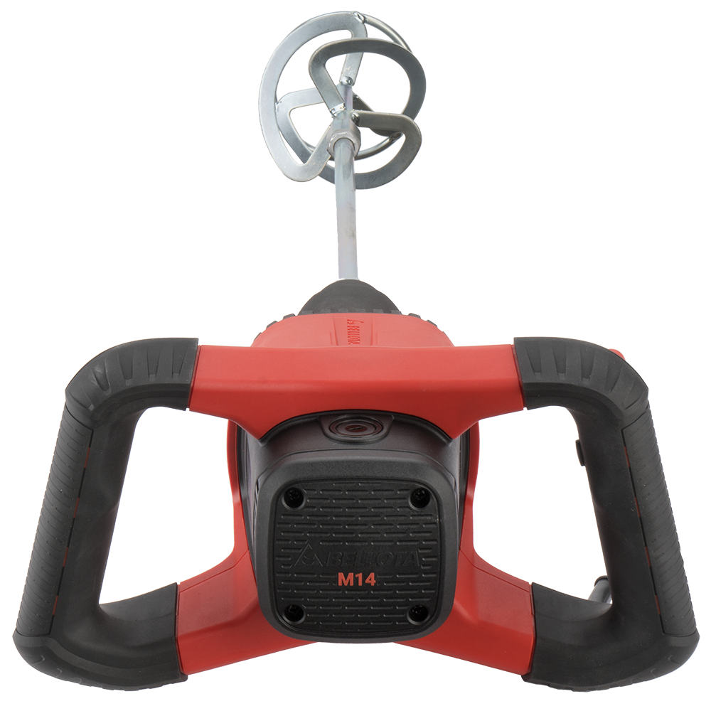 Volante con empuñaduras bimateriales de la mezcladora Bellota BePower M14