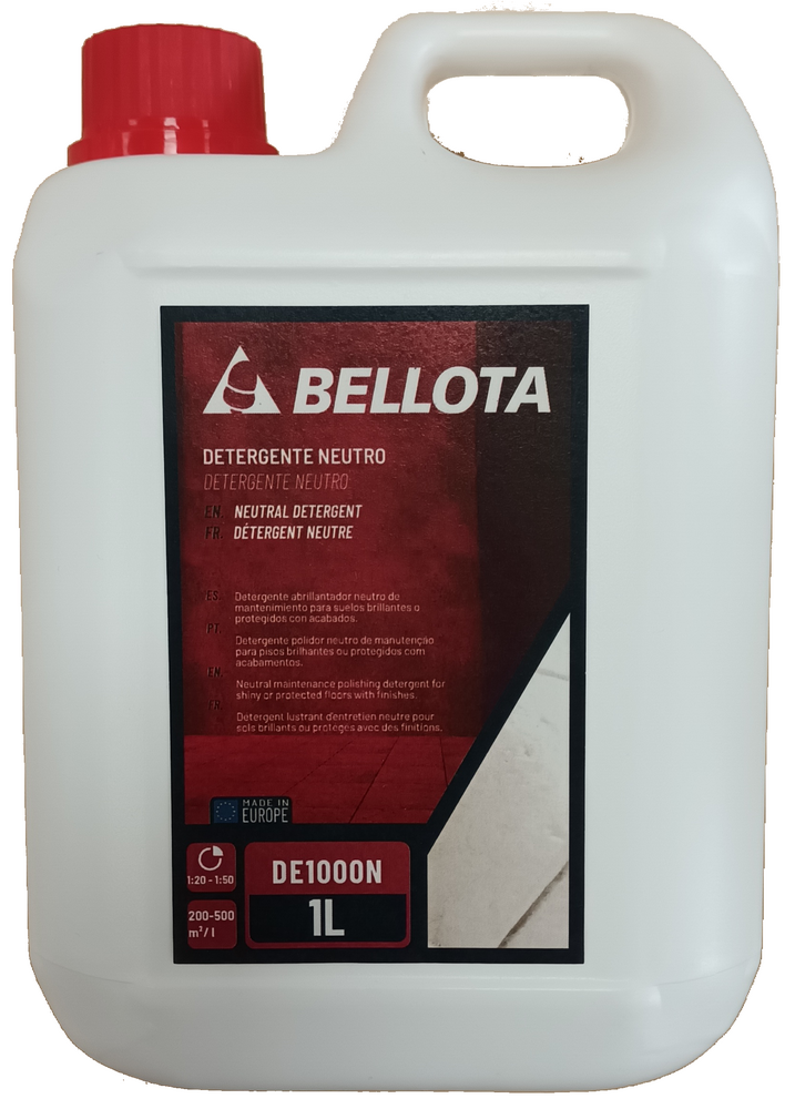 Detergente abrillantador neutro Bellota, envase de 1 L