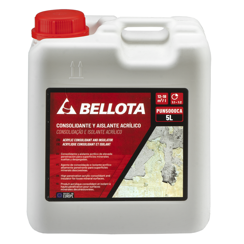 Consolidante acrílico Bellota, aplicación