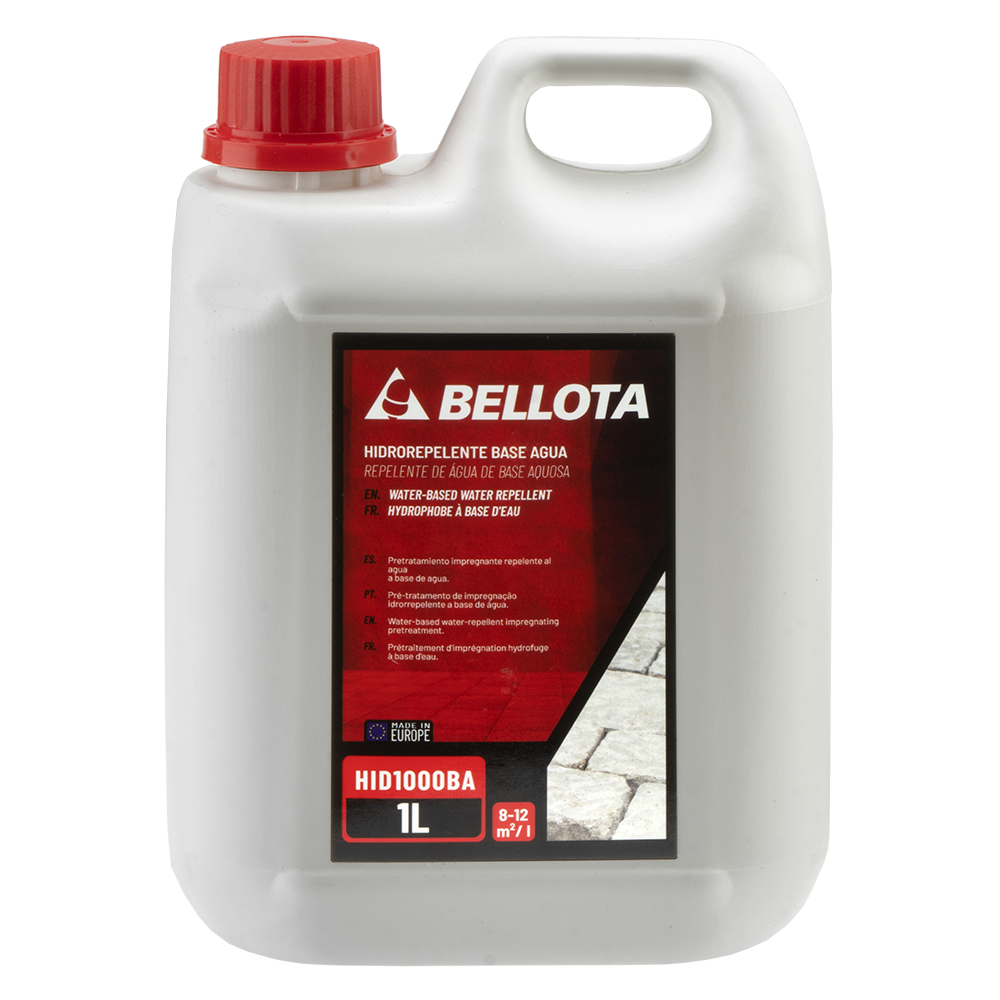 Hidrorrepelente base agua Bellota, aplicación