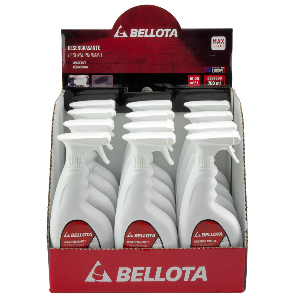 Desengrasante universal Bellota, en uso