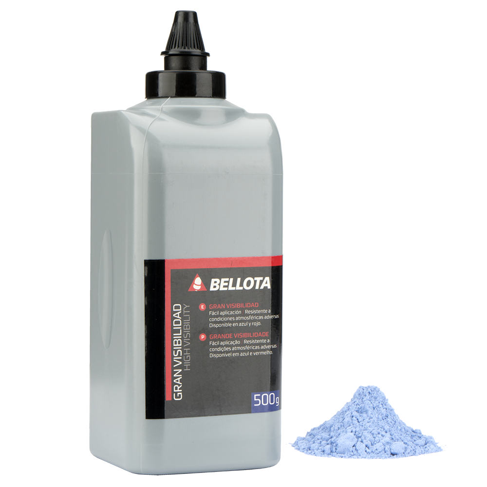 Polvo trazador azul Bellota 50230, bote de 500 g