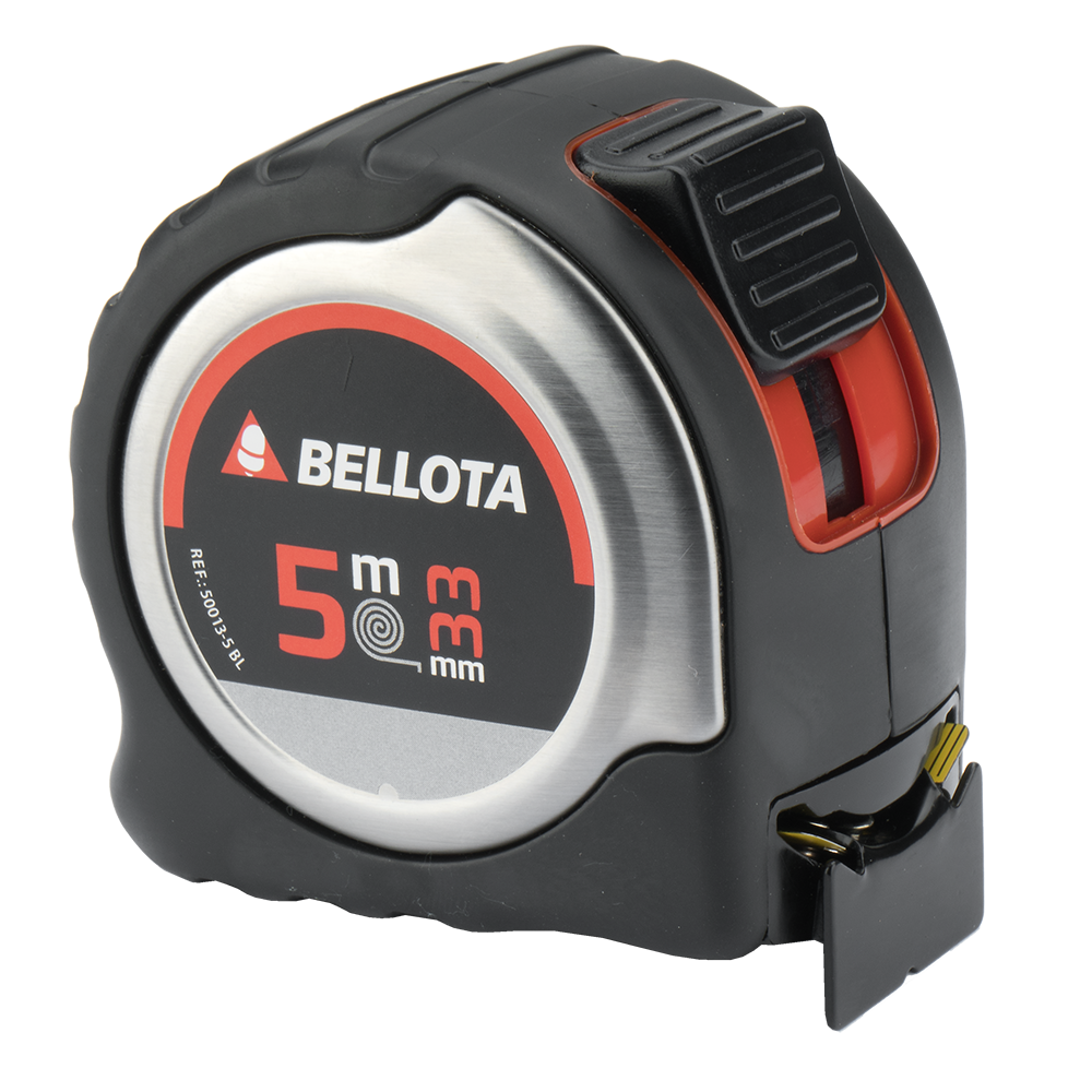 Flexómetro bimaterial inoxidable Bellota 50013, vista principal