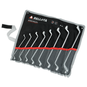 Juego de 8 llaves estrella acodadas Bellota 6492BS en bolsa textil