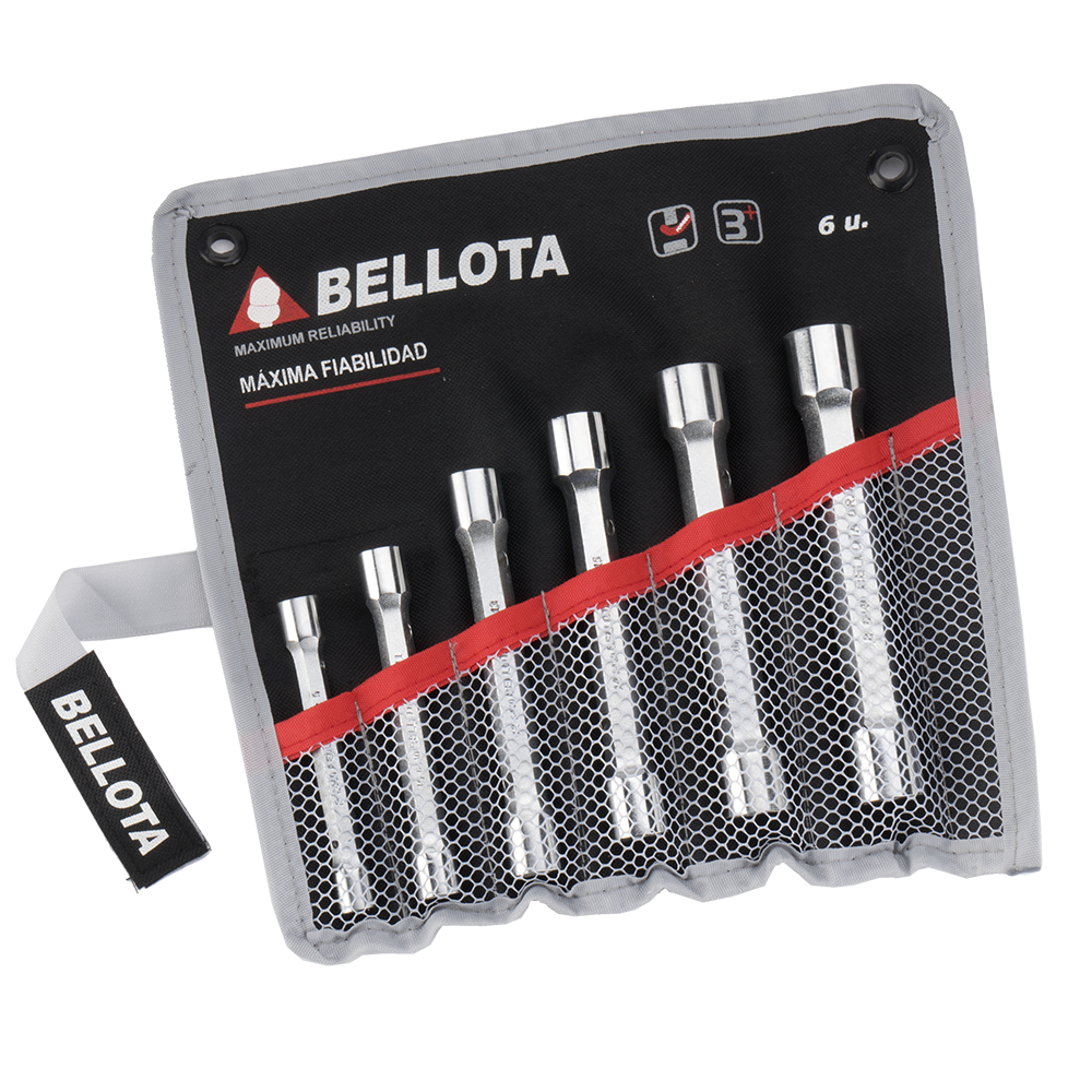 Juego de 6 llaves de tubo Bellota 6494BS