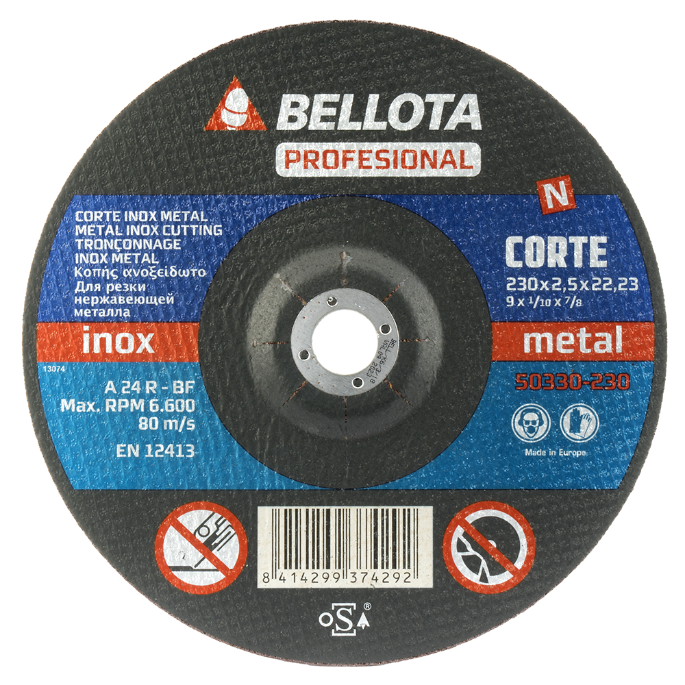 Disco abrasivo Bellota 50330 de 230 mm