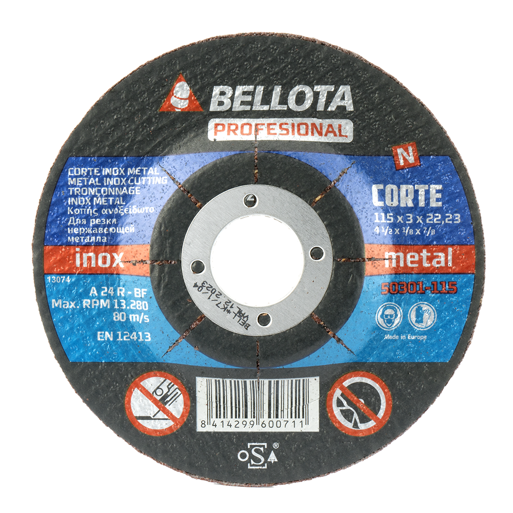 Disco abrasivo Bellota 50301 de 115 mm