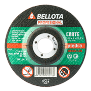 Disco abrasivo para piedra Bellota 50302 de 125 mm