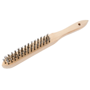 Cepillo Bellota 50802 de 3 hileras de alambre inoxidable