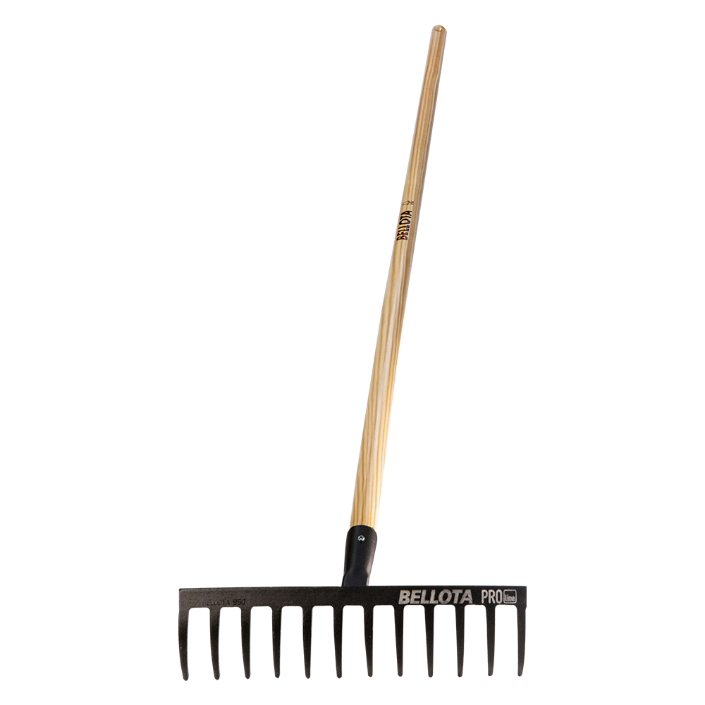 Rastrillo de alta intensidad Bellota 950CML con mango de madera FSC, vista completa