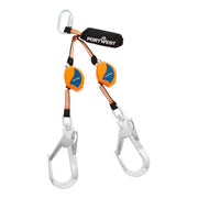 Línea de vida retráctil de 2,5 m, 140 kg Negro/Naranja - Portwest FP81