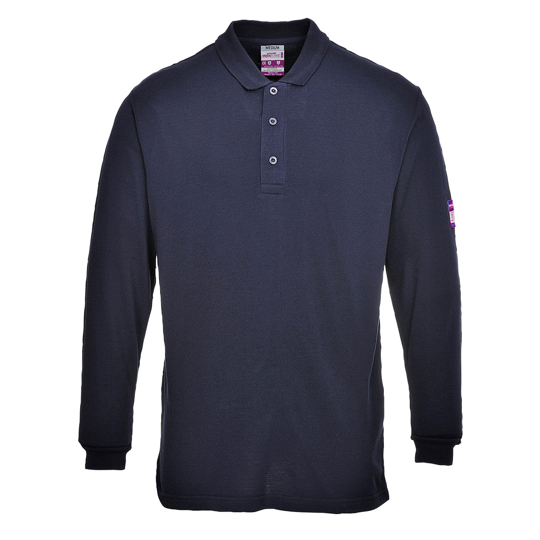 Polo Modaflame de Manga Larga - Resistente a la Llama y Antiestático Vetonek