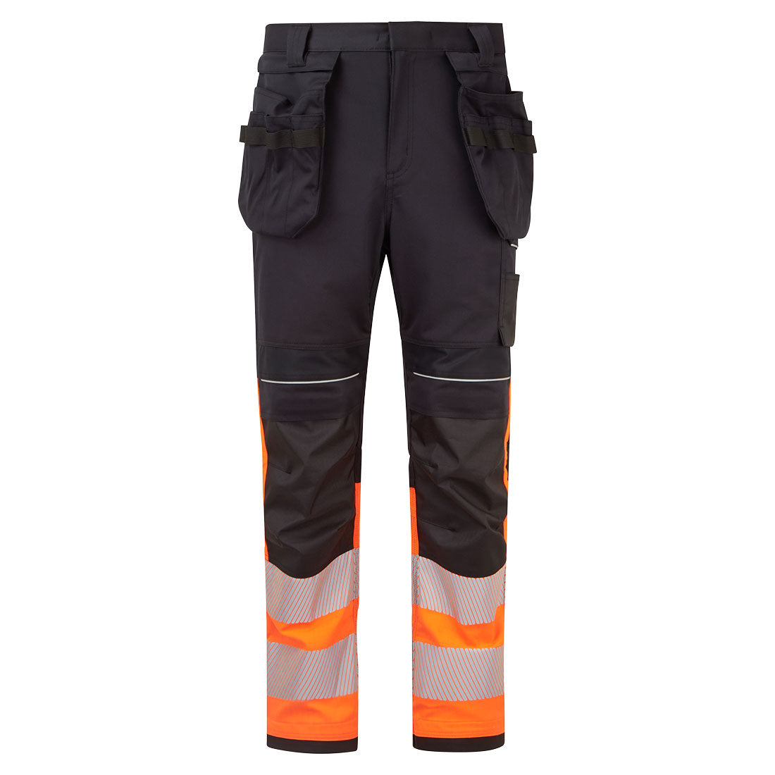 Pantalón PW3 Modaflame Work HVO Class 1 FR Holster Naranja/Negro - Portwest FR452
