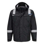 WX3 Modaflame Rain+ chaqueta shell ignífuga Negro - Portwest FR619