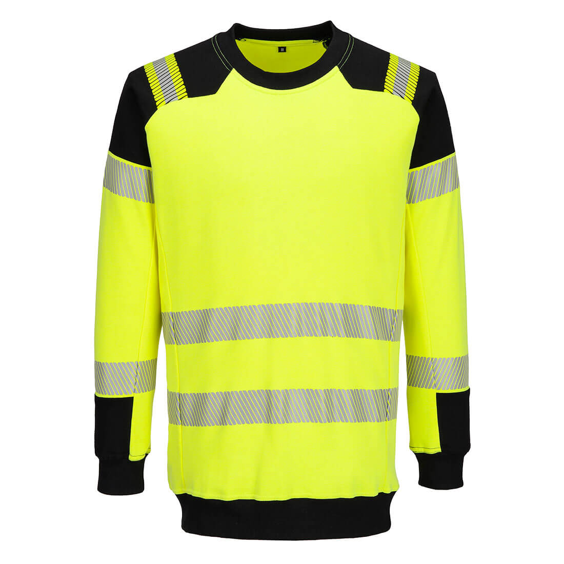 Sudadera PW3 Modaflame Knit Hi-Vis FR Amarillo/Negro - Portwest FR707