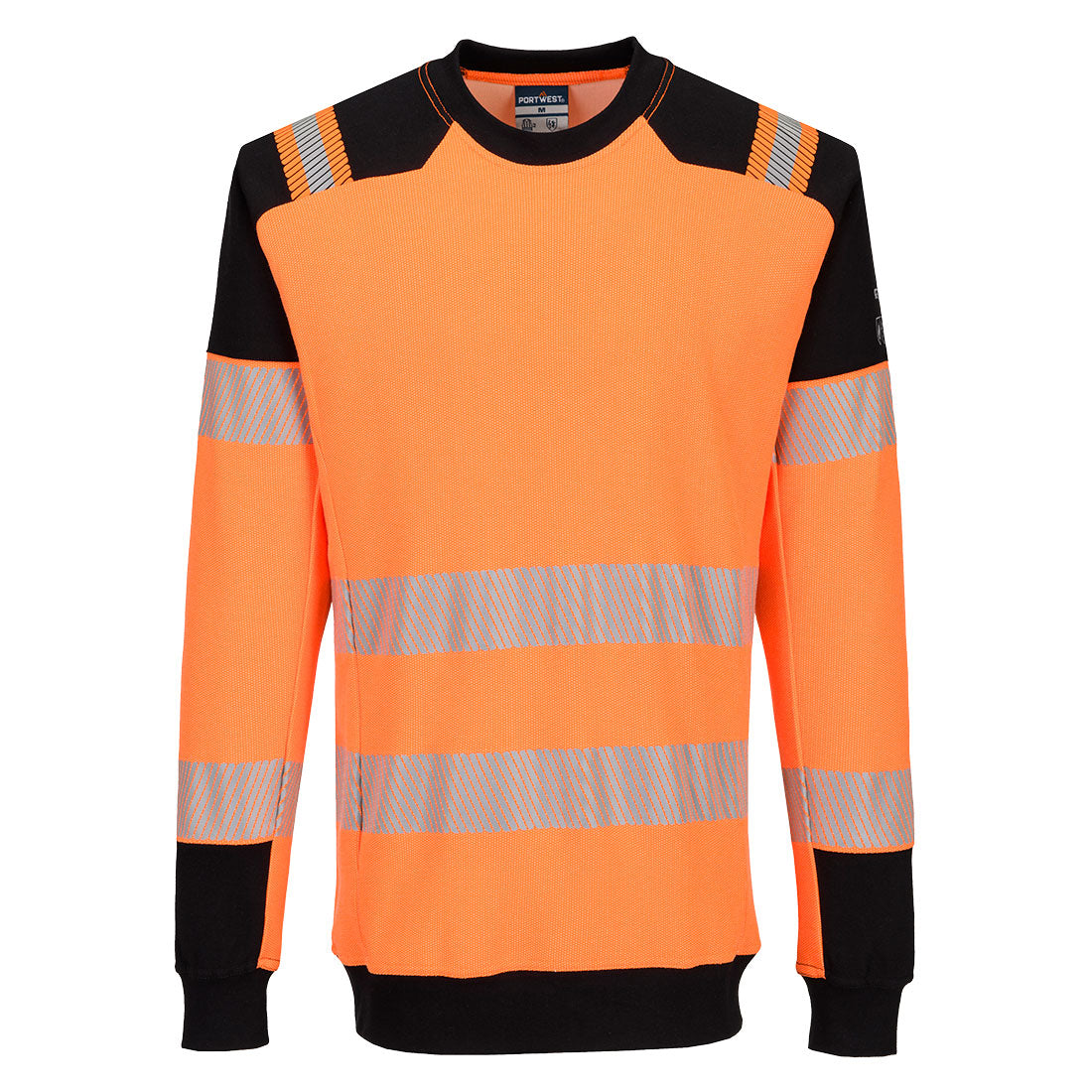 PW3 Modaflame sudadera de punto FR HVO Naranja/Negro - Portwest FR755