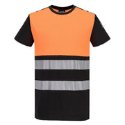 PW3 Modaflame camiseta de punto de manga corta ignífuga HVO clase 1 Naranja/Negro - Portwest FR776