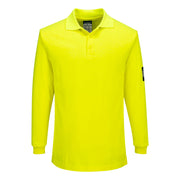 Polo Modaflame Knit de manga larga, resistente a la llama Amarillo - Portwest FR805