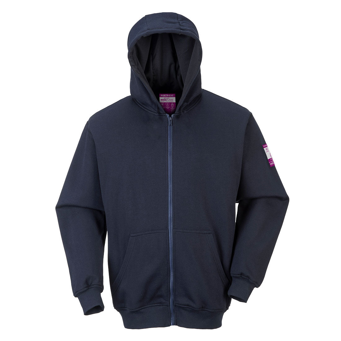 Sudadera Modaflame Ignífuga con Capucha y Cremallera Frontal Vetonek
