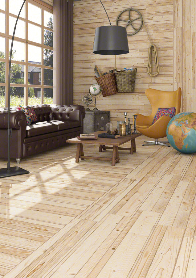 Ambiente con pavimento efecto madera Merano Fremont Natural - Vetonek