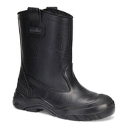 Bota rigger de invierno de piel con puntera de acero S3 CI HI FO SC SR Negro - Portwest FT23
