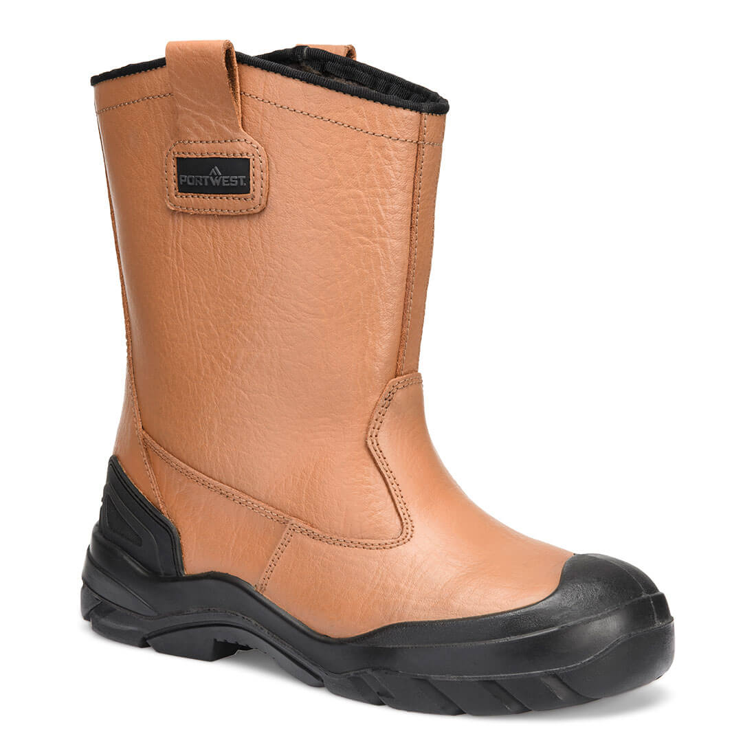 Bota rigger de invierno de piel con puntera de acero S3 CI HI FO SC SR Canela - Portwest FT23