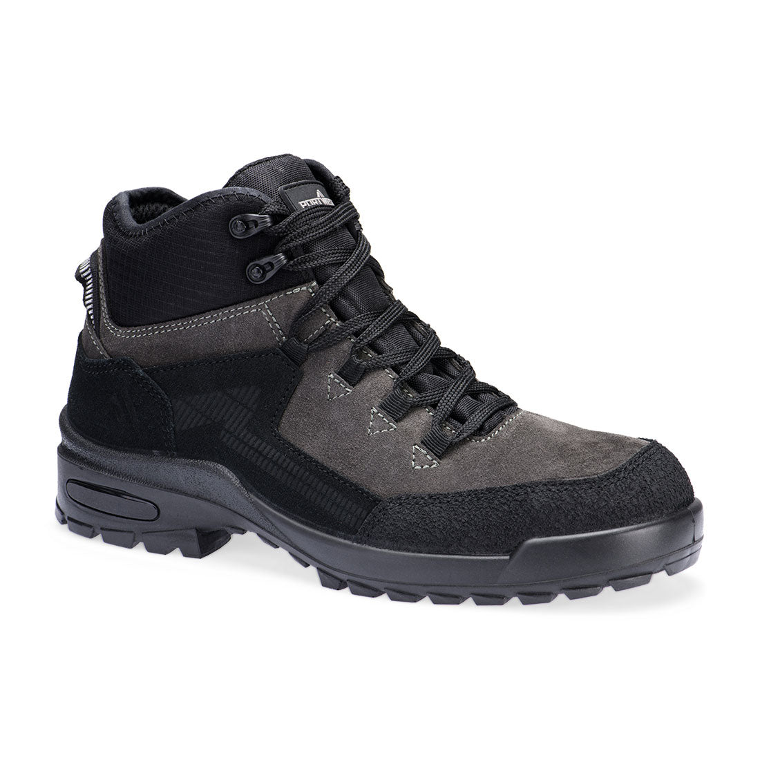 Botin Steel Suede S3L CI FO SR Negro/Gris - Portwest FT72