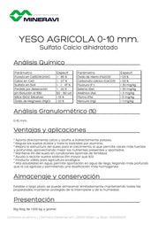 Gypse agricole - Sulfate de Calcium - Vetonek