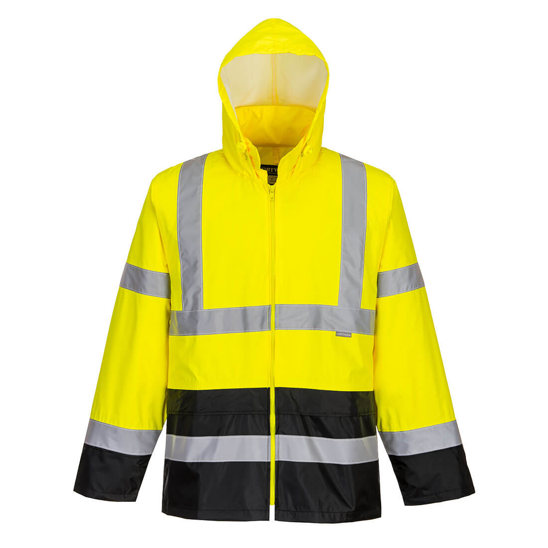 Chaqueta de alta visibilidad para lluvia Classic Contrast Amarillo/Negro - Portwest H443