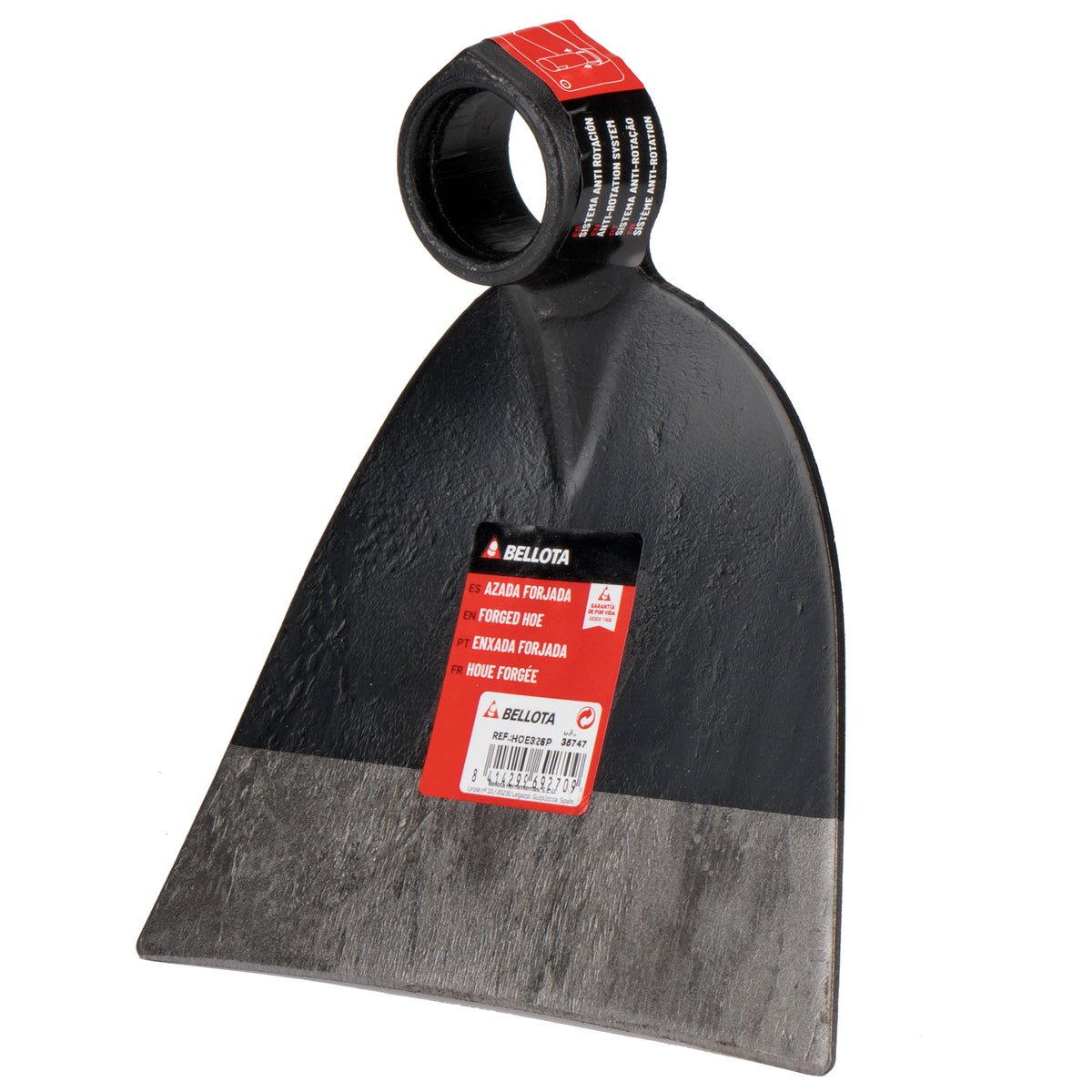 Azada Forjada Bellota HOE326 con Sistema Antigiro para Remover la Tierra – con embalaje