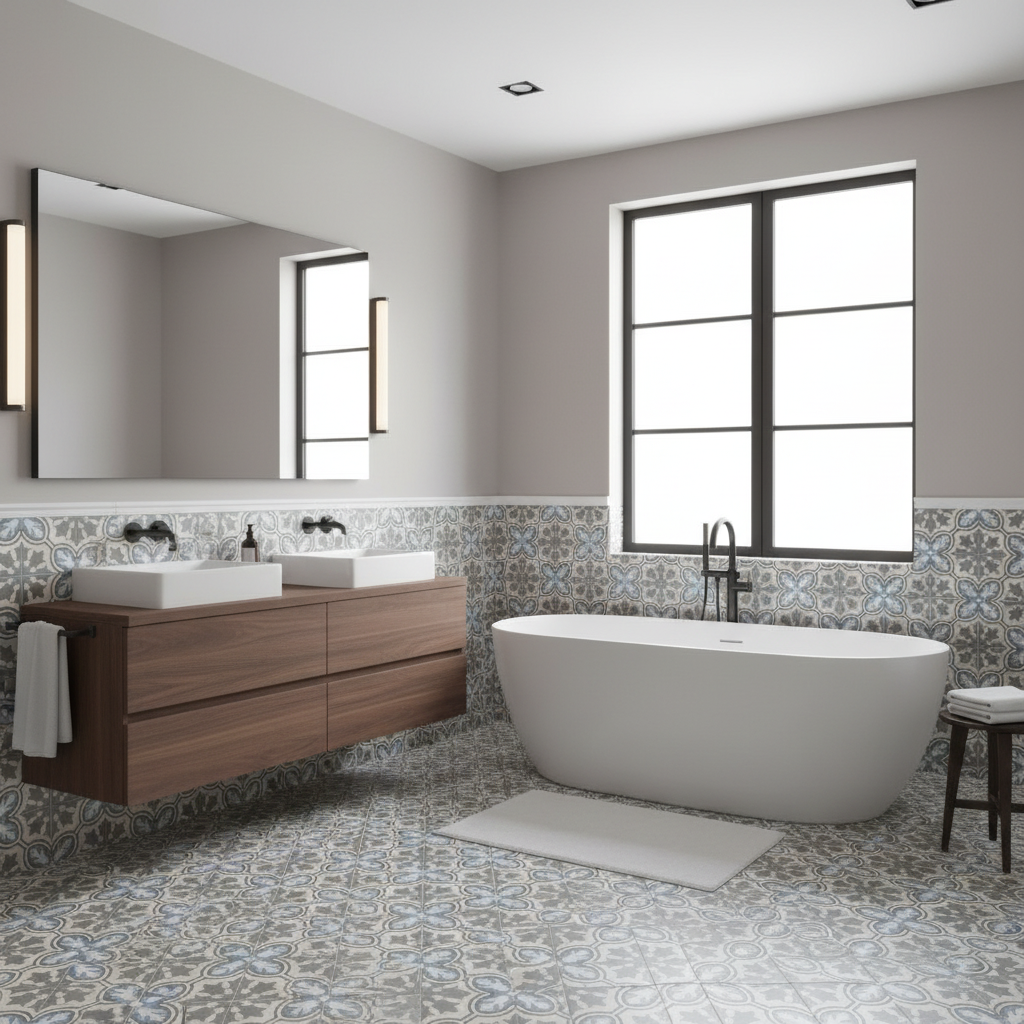Carreaux de terrasse et extérieur pour porche : bois, porcelaine, clic et gazon - Vetonek