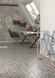Ambiente con baldosa rústica decorada Piacenza Vigoleno - Vetonek