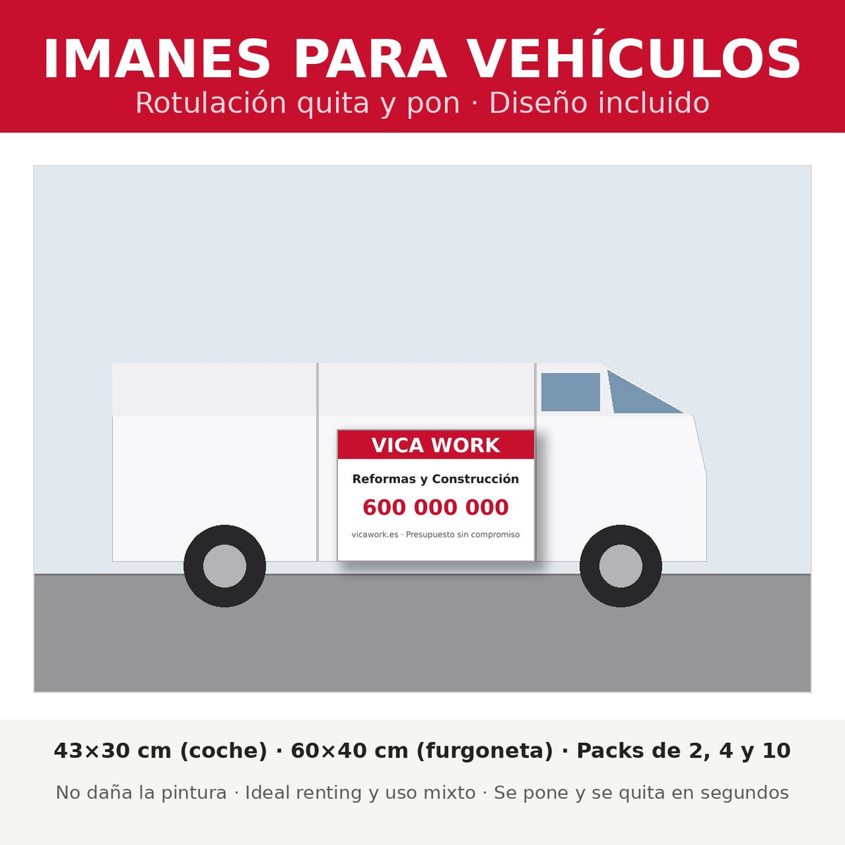 Magnets Personnalisés pour Véhicules | Signalétique magnétique amovible, création graphique incluse