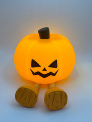 Lámpara de Noche Calabaza Halloween – Silicona Suave, Táctil y Recargable - Vetonek