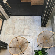 Dalle en grès cérame pour extérieur Vintage, parfaite pour décorer les jardins et les patios en plein air.