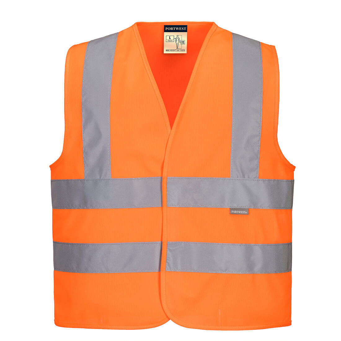 Gilet Haute Visibilité Junior avec Bretelles et Deux Bandes Vetonek