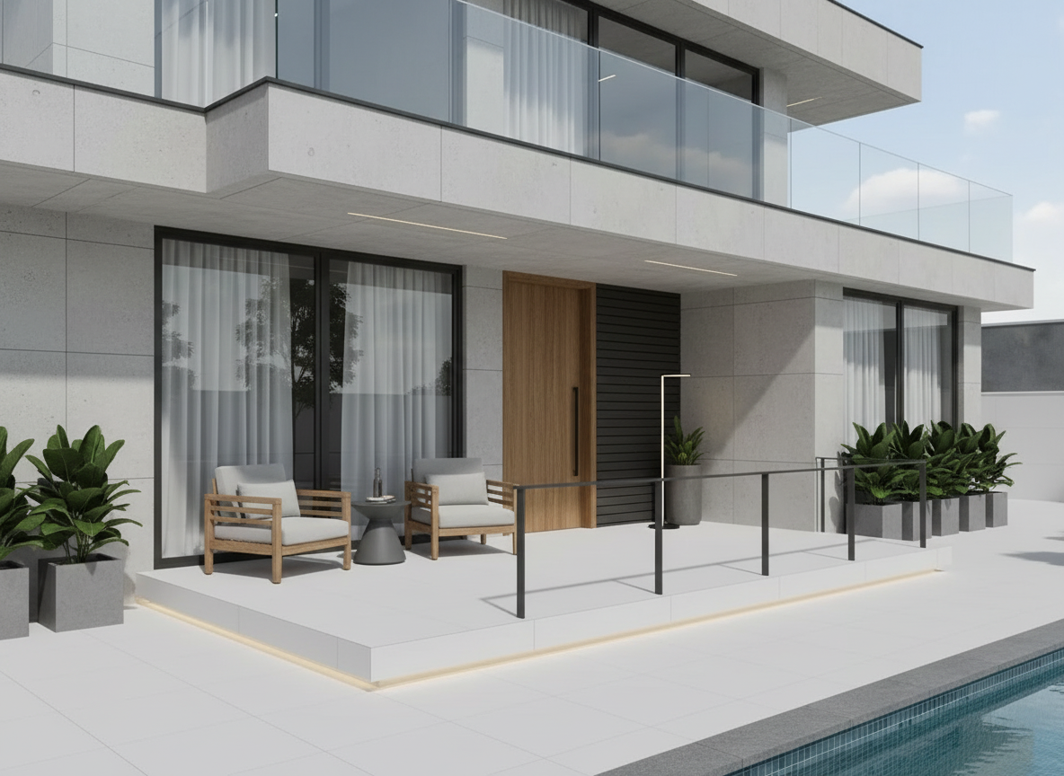 Carreau en porcelaine Blanc Mat - Vetonek