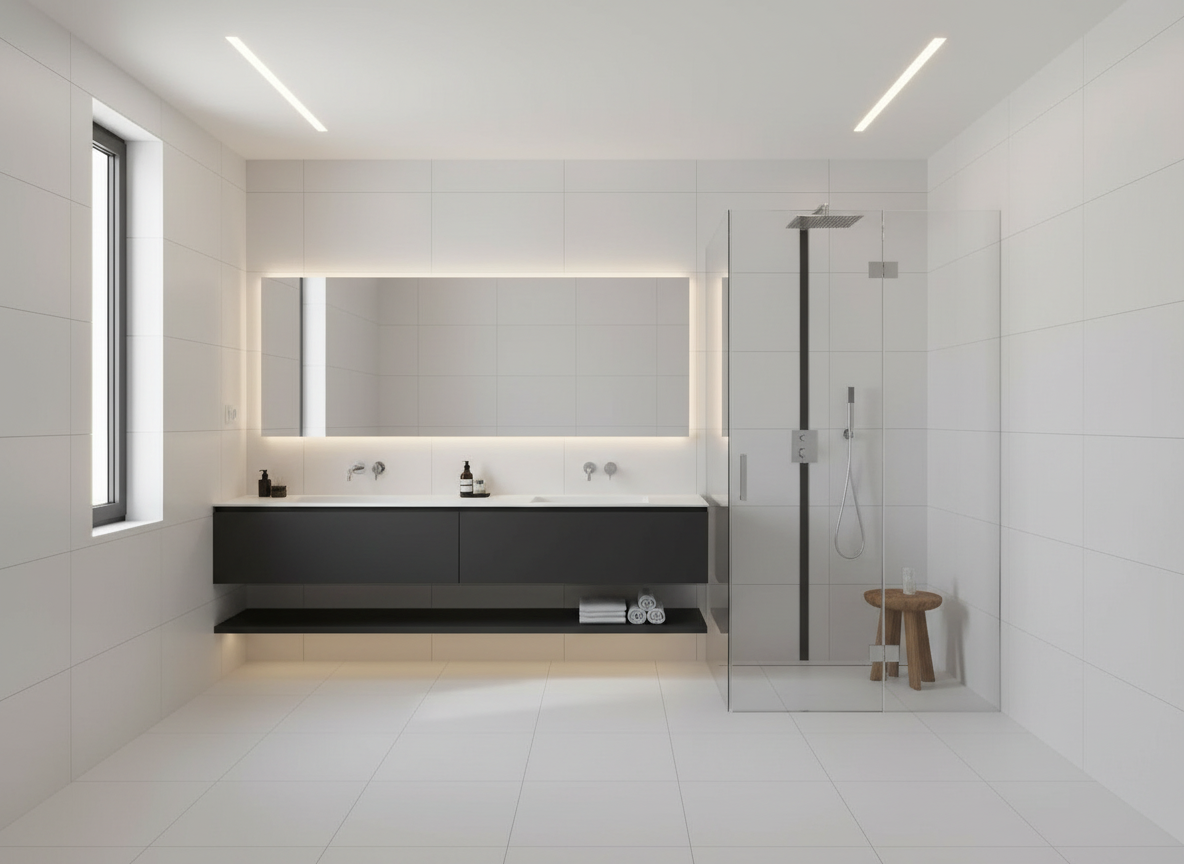Carreau en porcelaine Blanc Mat - Vetonek