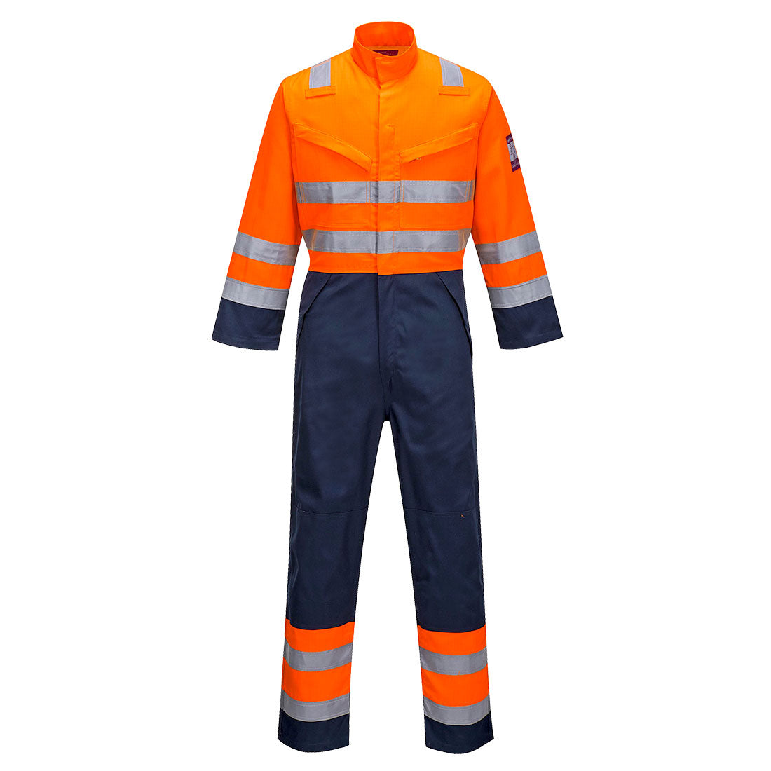 Buzo Modaflame RIS naranja/marino - Protección Multi-riesgo Vetonek