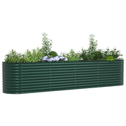 Huerto elevado Verde 400x80x81 cm Acero Galvanizado V3511 Vetonek
