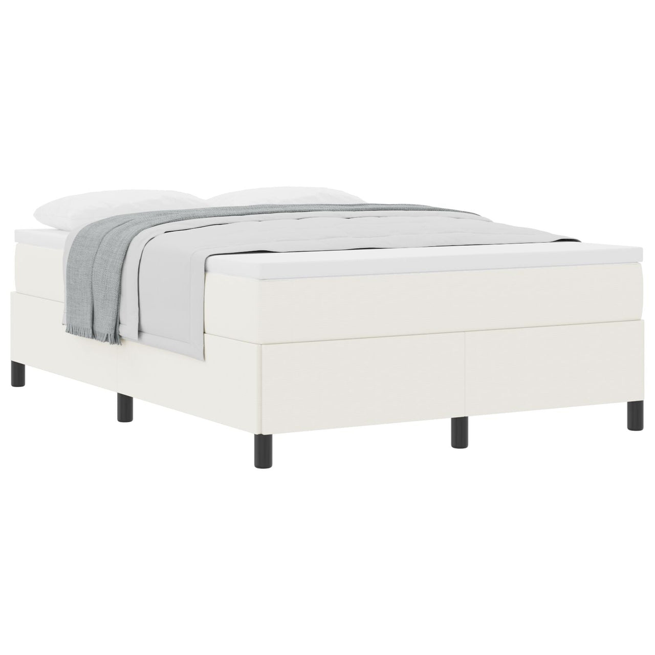 Marco de Cama Crema 140x190 cm Tela de Pana V3143 Vetonek
