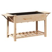 Macetero de Jardín con Estantes 155x59x76 cm de Madera Maciza de Pino V0630 Vetonek