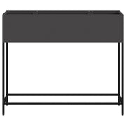 Huerto Elevado 100x26x82 cm Acero Negro V9647 Vetonek