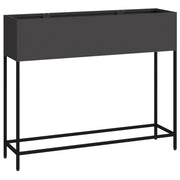 Huerto Elevado 100x26x82 cm Acero Negro V9647 Vetonek