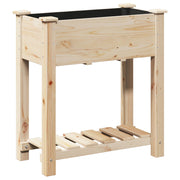 Plantador de Jardín con Estante 71x37x76 cm de Madera Maciza de Pino V0548 Vetonek