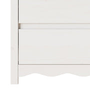 Commode ""DRAMMEN"" Blanc 111x43x73,5 cm Bois de pin massif V7071 Vetonek