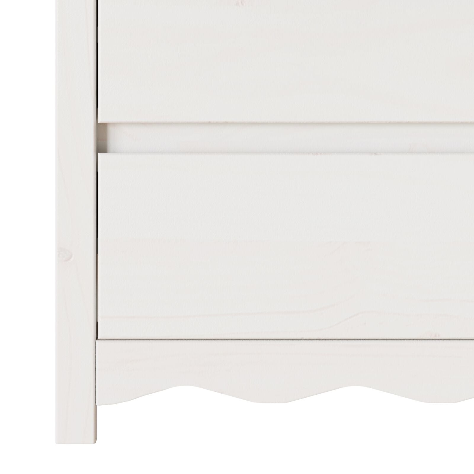 Commode ""DRAMMEN"" Blanc 111x43x73,5 cm Bois de pin massif V7071 Vetonek
