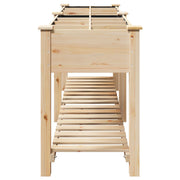 Macetero de Jardín con Rejillas 203x53x76 cm de Madera Maciza de Abeto V0708 Vetonek